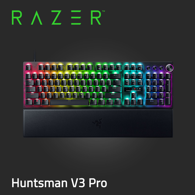 RAZER 雷蛇Huntsman V3 Pro 獵魂光蛛 V3 Pro 機械式鍵盤(光學軸/中文)